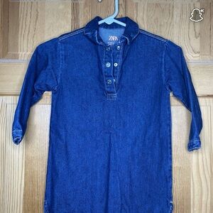 Zara Kids Dark Blue Casual Shirt